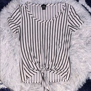 White and black tshirt